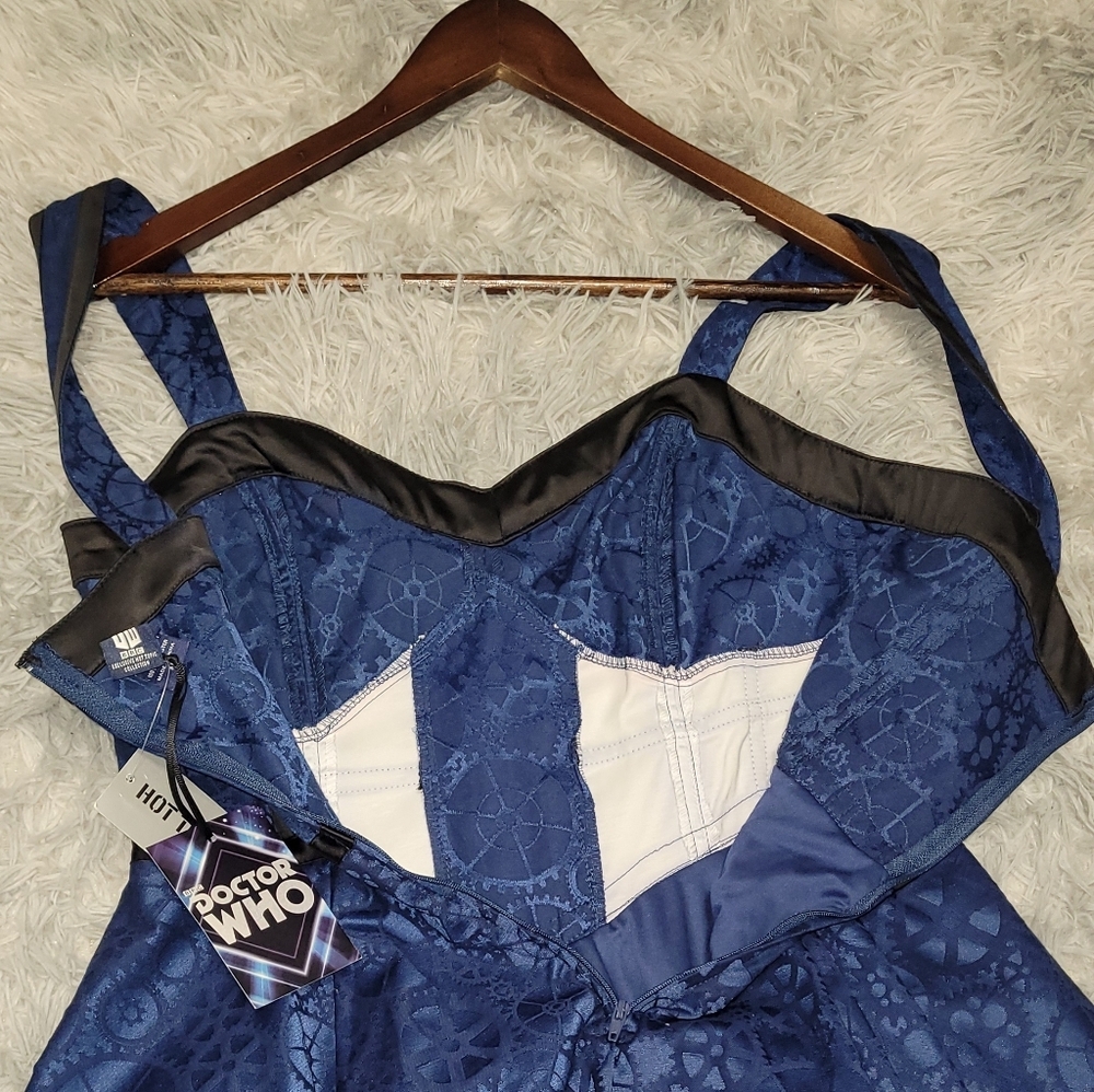 Blue Limited Edition Doctor Who TARDIS Dress, Medium NWT - Picture 6 of 10